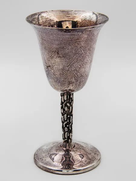 Бокал, 1900 - 1920 годы, Англия; мельхиор, серебрение; 180 мл.