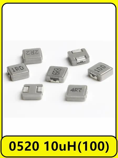 10 шт. 0520 10uH(100) Цельнолитой силовой индуктор для поверхностного монтажа