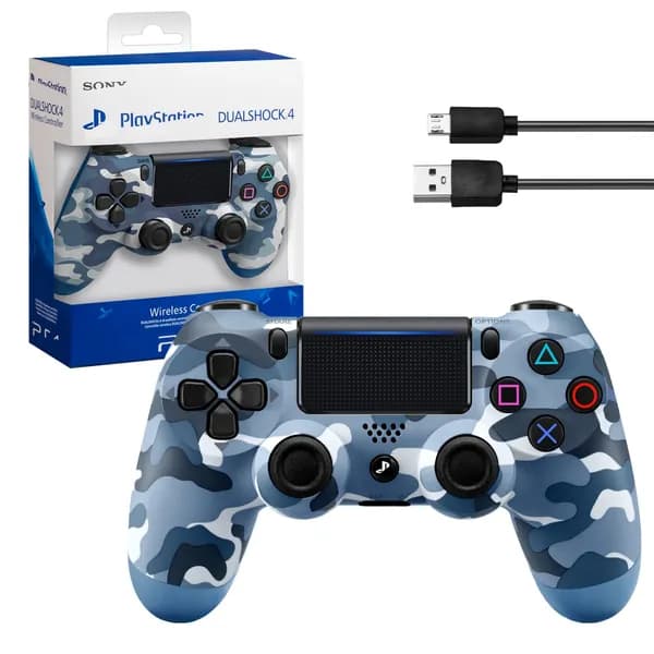 Джойстик PS4 DualShock беспроводной, Хаки синий