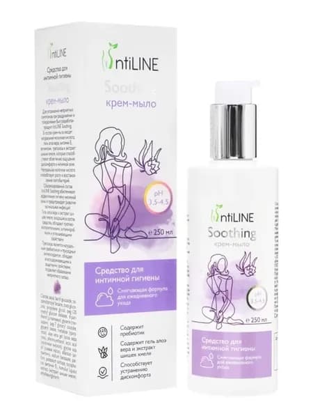 Средство для интимной гигиены IntiLINE «Успокаивающее», крем