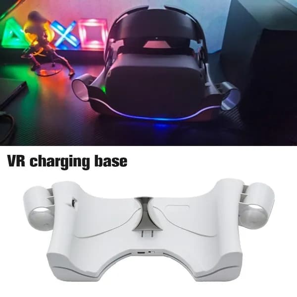 Док-станция для Oculus Quest 2 с зарядкой и подсветкой, настенное крепление