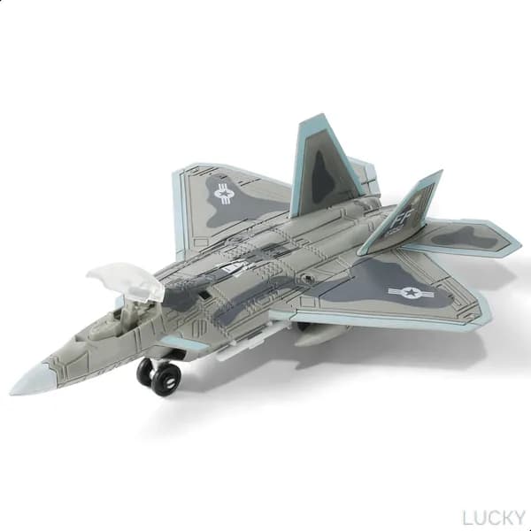 Масштаб 1:100, набор для быстрой сборки модели истребителя F-22 Raptor, пластиковая военная модель самолета F22 с подставкой, подарок для детей (22 предмета)