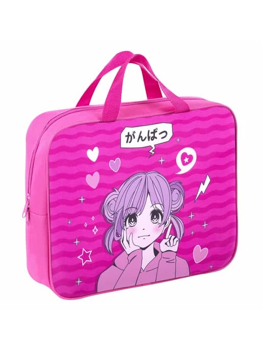 Папка с ручками Kids А4 1 отделение 80 мм Anime style