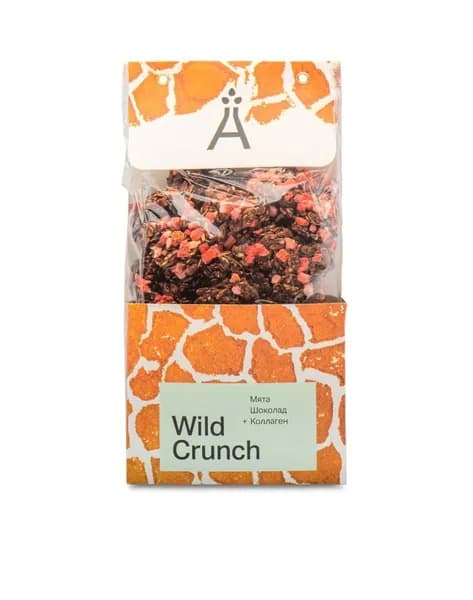 Гранола хрустящая Wild Crunch, Мята и Шоколад от Елены Наумовой, 260 г, Москва