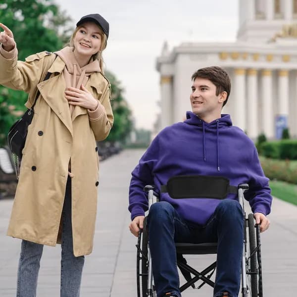 Регулируемый полиэстеровый ремень для инвалидной коляски для надежной фиксации пациентов
