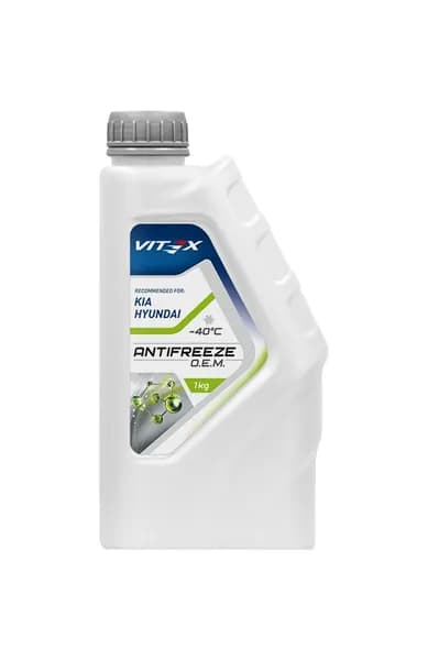 Антифриз Vitex O.E.M. Hyundai, Kia G12++ (-40C) зеленый (1кг)