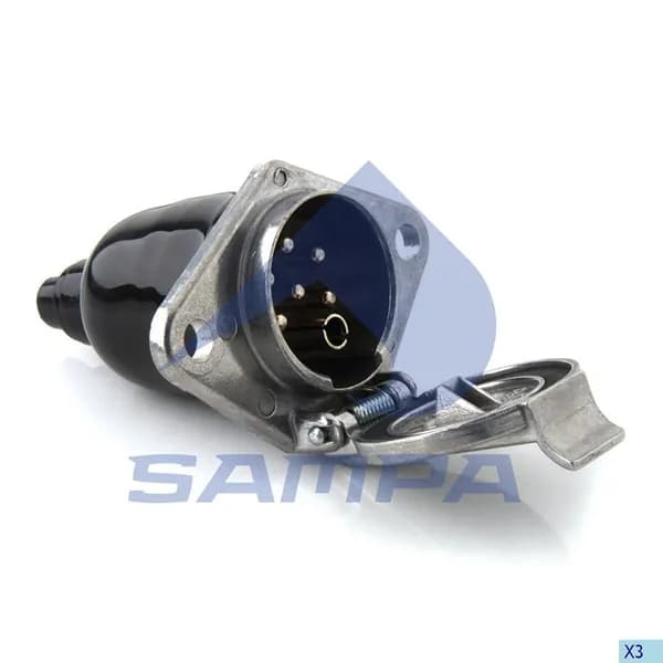 Розетка электрическая 7-PIN S-Type (алюминиевый корпус) 095.015 SAMPA