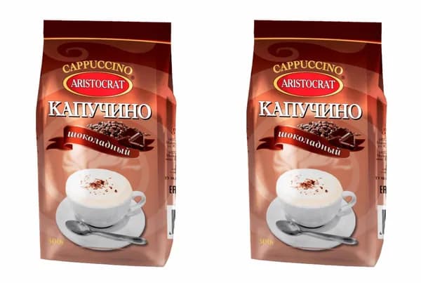 ARISTOCRAT Кофейный напиток Капучино шоколадный, 300 г, 2 уп