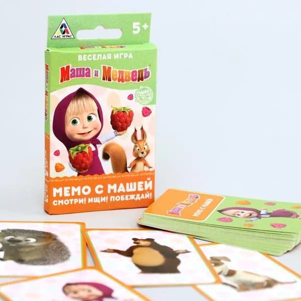 Настольная игра Мемори с Машей , Маша и Медведь