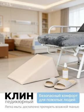 Эксклюзивная белая подушечка для педикюра 20x20x40 см из пенного материала, оснащенная подлокотником, для премиального ухода в домашних условиях