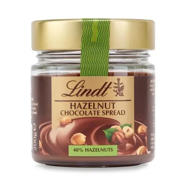 Шоколадно-ореховая паста Lindt 40% Hazelnut Chocolate Spread Cream, 200 г (Финляндия)