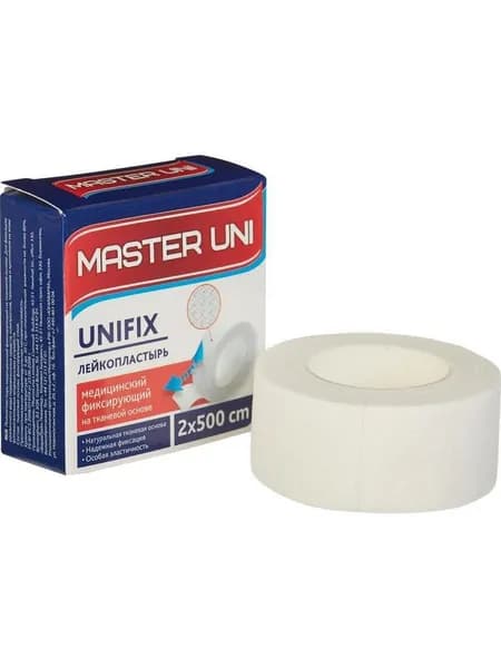 Лейкопластырь Master Uni Unifix 2*500 тканевая основа