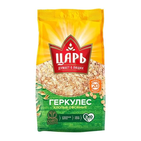 Хлопья Царь овсяные Геркулес 400г