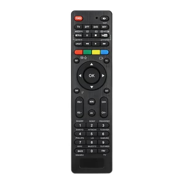 Универсальный пульт дистанционного управления 4 в 1 для телевизора DTT DVD Автоматическое поиск одним ключом