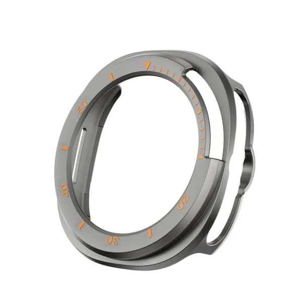 Чехол для Samsung Galaxy Watch 8 Classic 46 мм с полым протектором и шкалой жесткий бампер для ПК