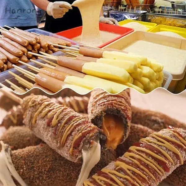 Машина для приготовления хот-догов с сыром, электрическая фритюрница, 44,5 см 33 см 30 см, фритюрница для хот-догов с тянущимся сыром