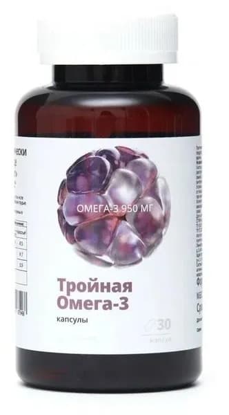 Vitateka (Витатека) Тройная Омега-3 950мг капсулы 1700мг №30 банка