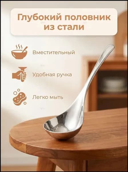 Ложка столовая 1 предм. серебристый
