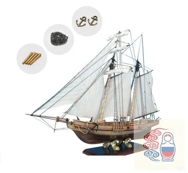 XINGGANG деревянная собранная модель парусника, DIY западная модель парусника, игрушка