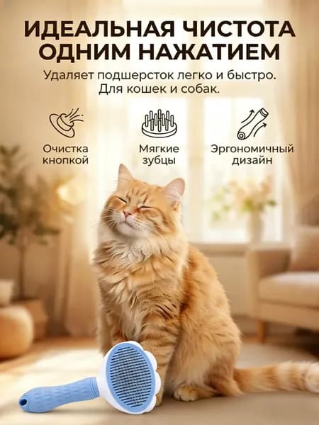 Щетки, расчёски, ножницы для стрижки и кусачки для кошек, собак и других животных