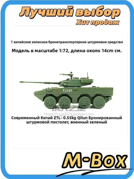Сборная модель танка Tiger 1:72 с бронемашиной