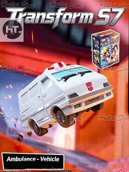 Blokees Version Series 7 Transformers "Ratchet-Vehicle mode" 6CM,Обозначенная модель,Требуется сборка.