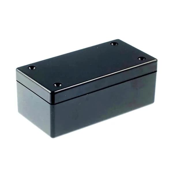 Корпус для РЭА пластиковый с крышкой G1068B / 95x48x38 черный (05943)