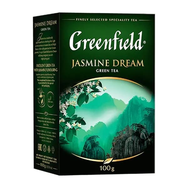 Чай Greenfield Jasmine Dream зеленый, листовой, 100г