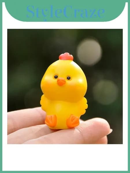 фигурка цыпленка из смолы для коллекции и обучения