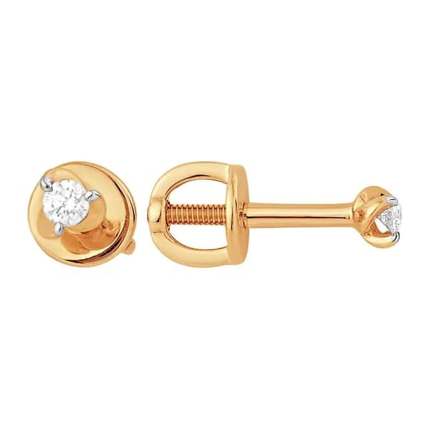 Моносерьга золото 585,одиночная серьга золотая Efremov С13217948
