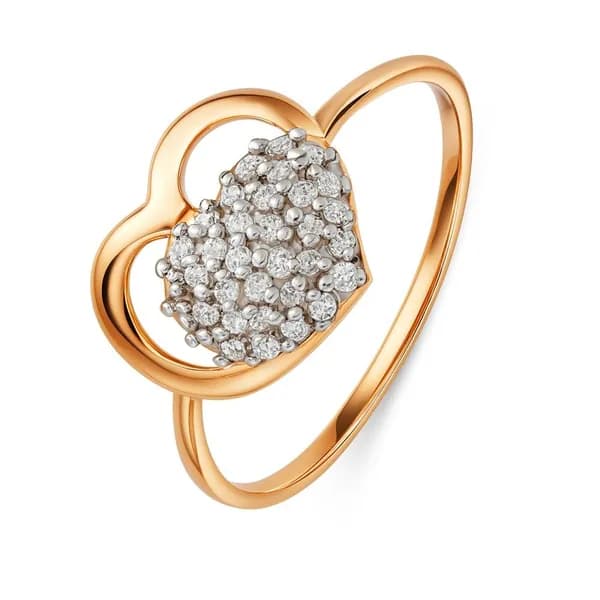 Кольцо золотое женское с фианитами 375 пробы 585GOLD