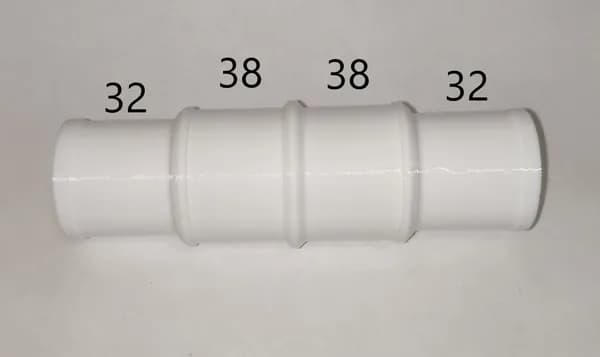 Переходник адаптер 32/38 - 32/38 мм соединитель для шланга бассейна