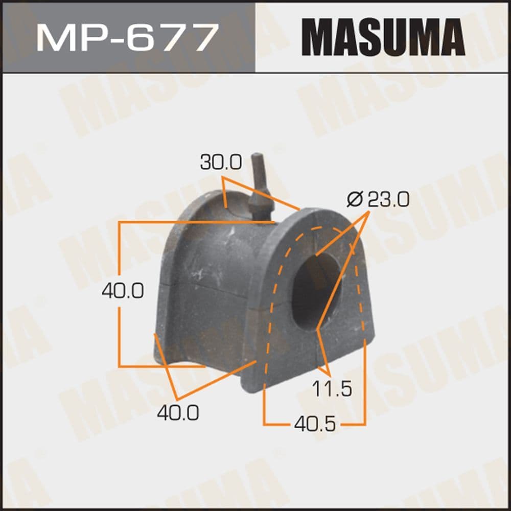 Втулка стабилизатора переднего ддя Mitsubishi Pajero Pinin/Io H61W-H77W 1999-2005 MP-677 MASUMA