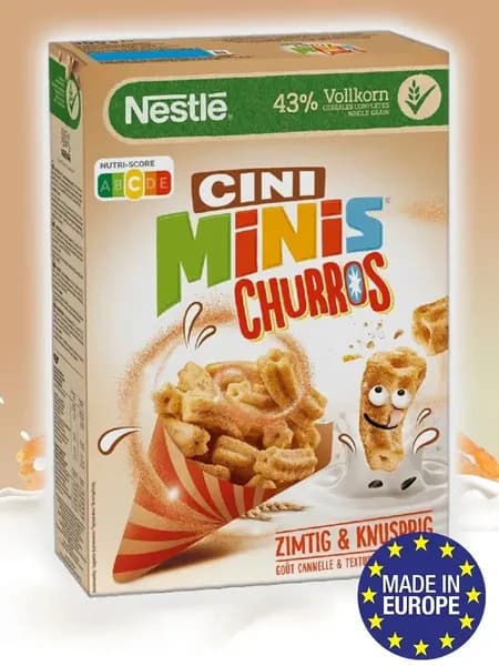 Хлопья готовый сухой завтрак MINIS CHURROS, 375 г.