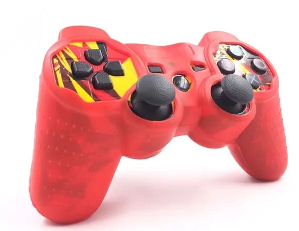 Силиконовый Чехол для Геймпада PS3 - 100% Защита джойстика Playstation 3 от любых повреждений и царапин - Специальная Anti-Slip текстура предотвращает скольжение контроллера в ваших руках: Красный (Red)