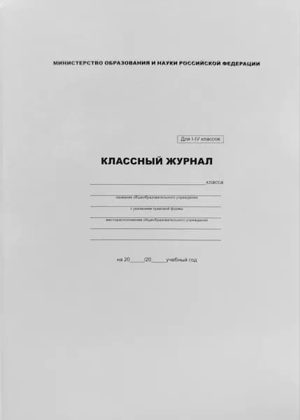 Классный журнал 1-4 классы
