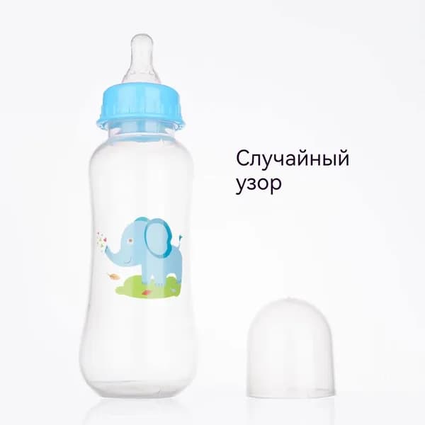 бутылочка для кормления объемом 250 мл подходит для детей от 0 до 36 месяцев, не протекает, не капает, имеет повседневный рисунок и не содержит бисфенола А