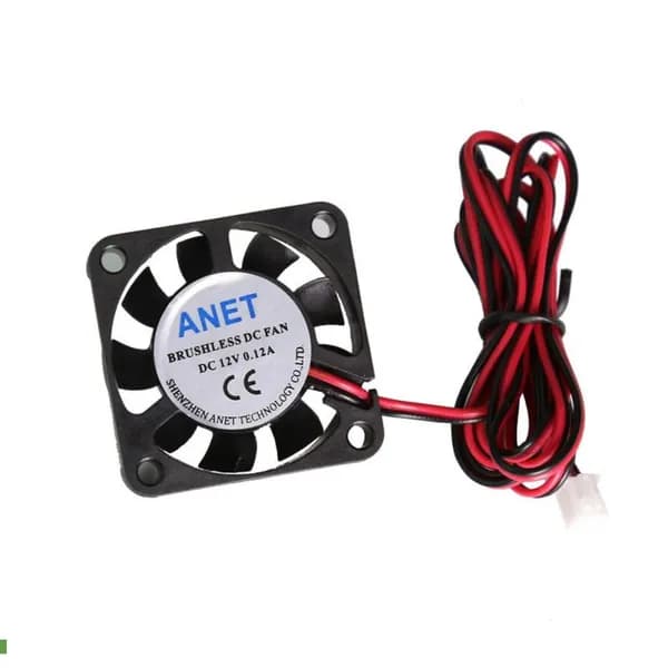 4010 DC 12V Бесщеточный вентилятор охлаждения 2 провода для RepRap Prusa i3 3D принтера (черный)