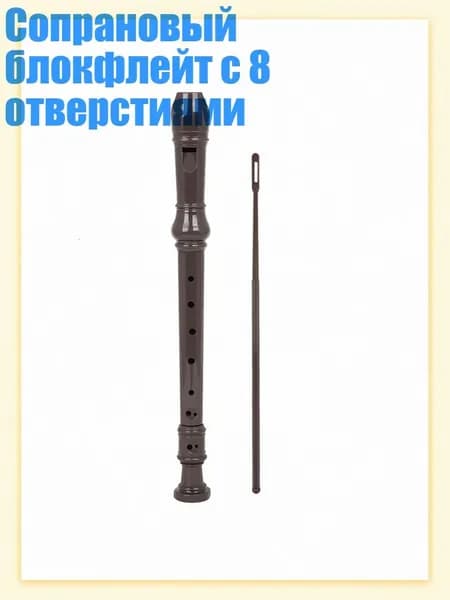 Сопрановый блокфлейт с 8 отверстиями