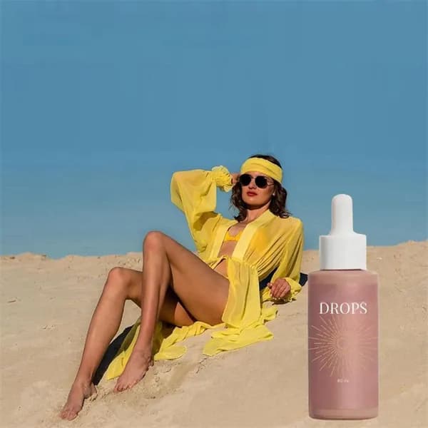 Капли для автозагара Zeria Sunless Tanning Drops, 60 мл, арбузный вкус