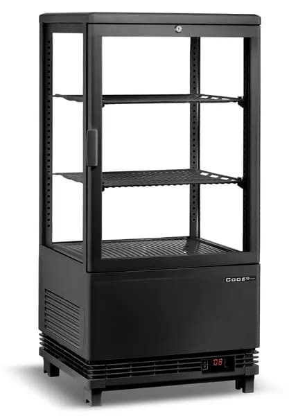 Витрина холодильная COOLEQ CW-58 BLACK, 58 л, 428x386x810 мм