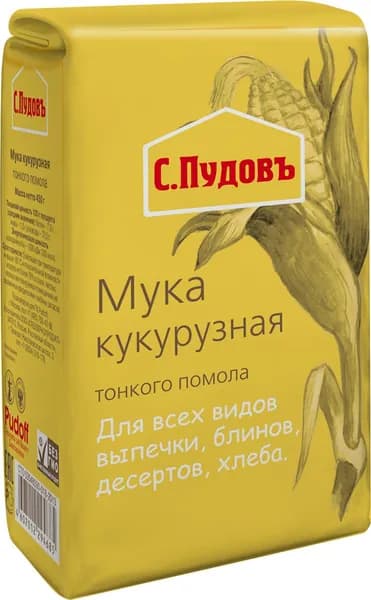 Мука кукурузная Пудовъ, 450 г