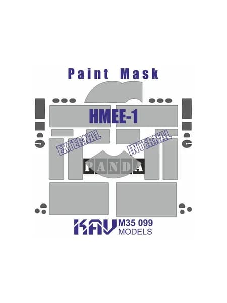 Окрасочная маска на HMEE-1 (Panda) 1:35 KAV M35 099