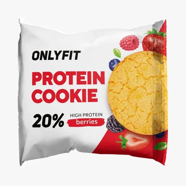12шт. Печенье протеиновое "Ягоды". OnlyFit 0,035кг.