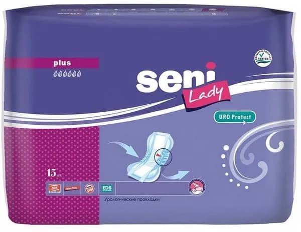 BELLA Прокладки урологические Seni Lady Plus, 15 шт/