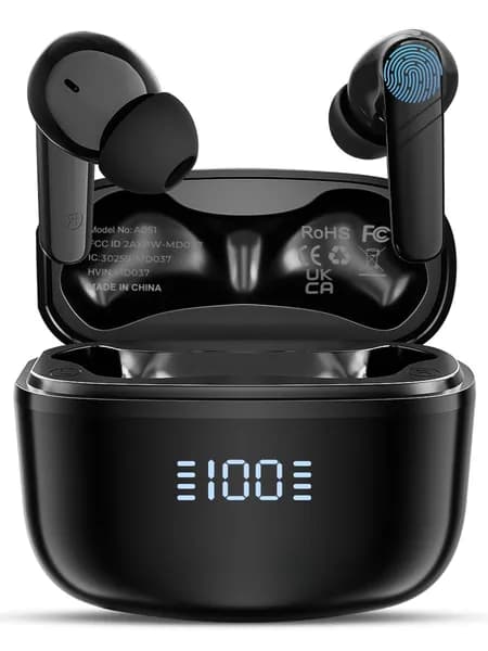 Наушники беспроводные с микрофоном, Bluetooth, Радиоканал, USB Type-C, черный матовый