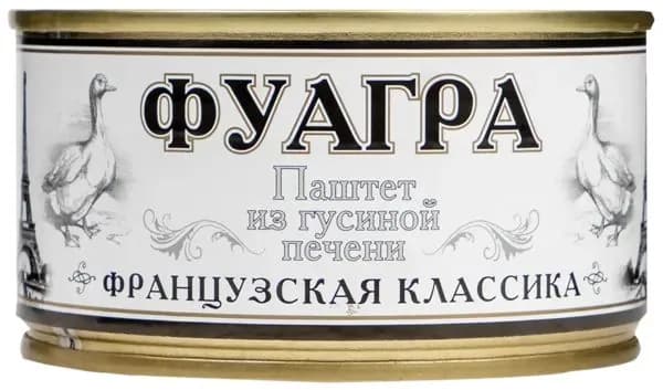 Паштет из гусиной печени Деликатес дичь фуагра Деликатес дичь ж/б, 200 г