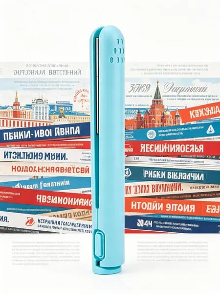 HIBIBUD Мини утюжок 2-в-1 для завивки волос, беспроводной USB, портативный керамический