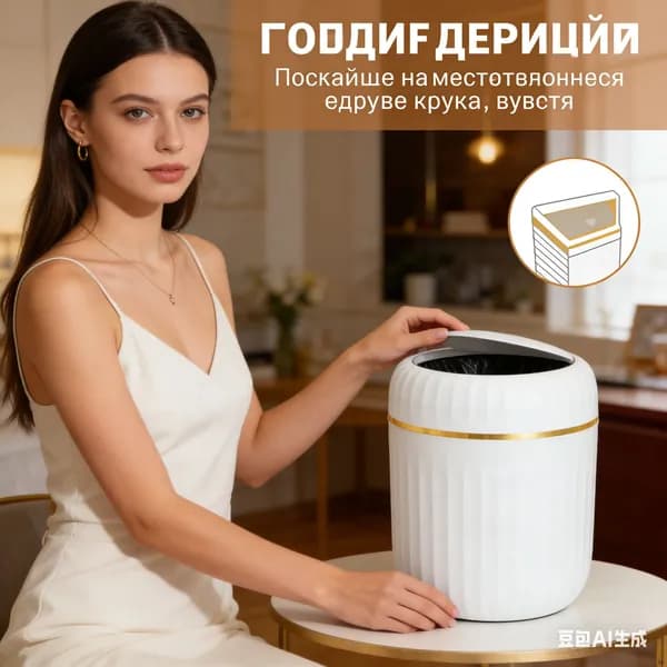 Мусорное ведро, 1.5 л, 1 шт