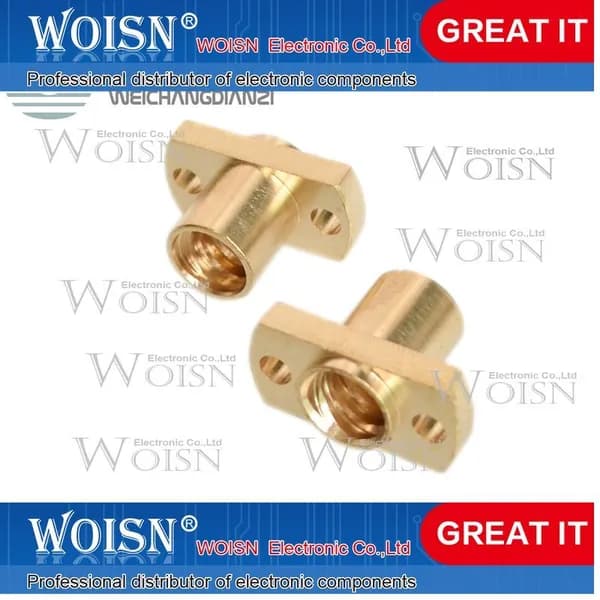 1шт 3D printer accessory T8 screw nut pitch 2mm lead 8mm brass nut Тип опции доставки: Accessory type: default specification